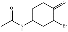 N-(3-bromo-4-oxocyclohexyl)acetamide Struktur