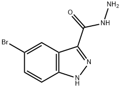 5-溴-1H-吲唑-3-卡巴肼,68767-61-3,结构式