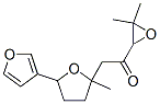 5-(3-Furyl)-2-methyl-2-[2-(3,3-dimethyloxiran-2-yl)-2-oxoethyl]tetrahydrofuran Struktur