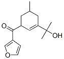 3-[(3-Furyl)carbonyl]-1-(1-hydroxy-1-methylethyl)-5-methyl-1-cyclohexene Struktur