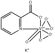Potassium Bisperoxo(pyridine-2-carboxylato)oxovanadate 化学構造式