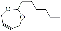 5,6-didehydro-2-hexyl-4,7-dihydro-1,3-dioxepin,68797-69-3,结构式