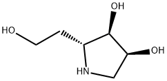 3,4-Pyrrolidinediol,2-(2-hydroxyethyl)-,(2R,3R,4S)-(9CI),687992-26-3,结构式