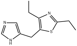 Thiazole, 2,4-diethyl-5-(1H-imidazol-4-ylmethyl)- (9CI) 结构式