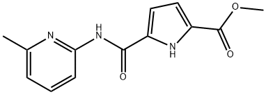 1H-Pyrrole-2-carboxylicacid,5-[[(6-methyl-2-pyridinyl)amino]carbonyl]-,methyl Structure