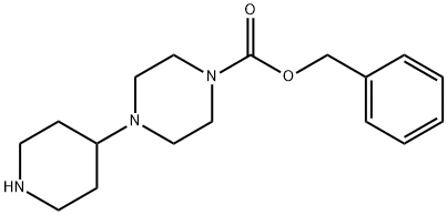 4-(哌啶-4-基)哌嗪-1-羧酸苄基酯 结构式