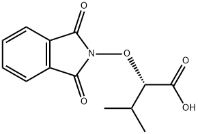 (2S)-2-[(1,3-二氢-1,3-二氧代-2H-异吲哚-2-基)氧基]-3-甲基-丁酸 结构式