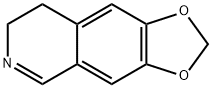 7,8-ジヒドロ-1,3-ジオキソロ[4,5-g]イソキノリン 化学構造式