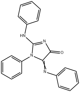 1,5-Dihydro-1-phenyl-2-(phenylamino)-5-(phenylimino)-4H-imidazol-4-one,68822-96-8,结构式