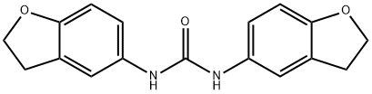 Urea, N,N'-bis(2,3-dihydro-5-benzofuranyl)- 化学構造式