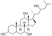 cholestane-3,7,12,23-tetrol Struktur