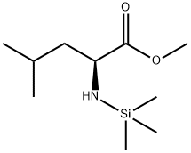 Methyl 4-methyl-2-[(trimethylsilyl)amino]pentanoate Struktur