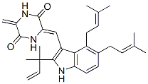 68836-03-3 (Z)-3-[[2-(1,1-Dimethyl-2-propenyl)-4,5-bis(3-methyl-2-butenyl)-1H-indol-3-yl]methylene]-6-methylene-2,5-piperazinedione