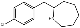 2-[(4-CHLOROPHENYL)METHYL]HEXAHYDRO-1H-AZEPINE 化学構造式