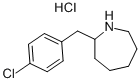 1H-AZEPINE, 2-[(4-CHLOROPHENYL)METHYL]HEXAHYDRO-, HYDROCHLORIDE Struktur
