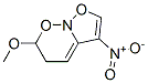 Isoxazolo[2,3-b][1,2]oxazine, 5,6-dihydro-6-methoxy-3-nitro- (9CI) Structure