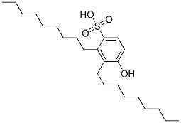 hydroxydinonylbenzenesulphonic acid 化学構造式