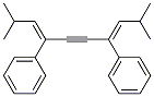 1,1'-[1,4-Bis(2-methylpropylidene)-2-butyne-1,4-diyl]bisbenzene 结构式