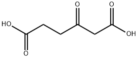 β-ケトアジピン酸 化学構造式