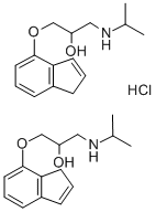 塩酸インデノロール 化学構造式