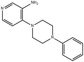 4-(4-Phenyl-1-piperazinyl)-3-pyridinamine 结构式