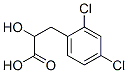 2,4-ジクロロ-α-ヒドロキシベンゼンプロパン酸 化学構造式