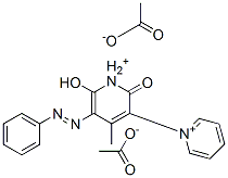 1',2'-dihydro-6'-hydroxy-4'-methyl-2'-oxo-5'-(phenylazo)-1,3'-bipyridinium acetate,68922-24-7,结构式