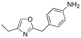 Benzenamine, 4-[(4-ethyl-2-oxazolyl)methyl]- (9CI) Structure