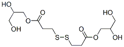 3,3'-ジチオビスプロパン酸ビス(2,3-ジヒドロキシプロピル) 化学構造式