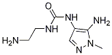 1-(5-amino-1-methyl-1H-pyrazol-4-yl)-3-(2-aminoethyl)urea 化学構造式