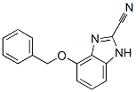 1-phenylmethoxybenzoimidazole-2-carbonitrile Struktur