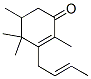 3-[(E)-2-Butenyl]-2,4,4,5-tetramethyl-2-cyclohexen-1-one Struktur