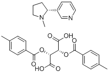 (+)-NICOTINE (+)-DI-P-TOLUOYLTARTRATE SALT Struktur