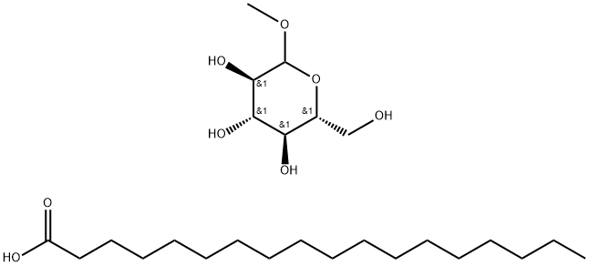 セスキステアリン酸メチルグルコース 化学構造式