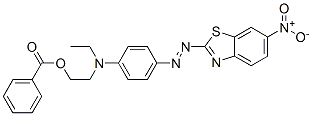 2-[에틸[4-[(6-니트로벤조티아졸-2-일)아조]페닐]아미노]에틸벤조에이트