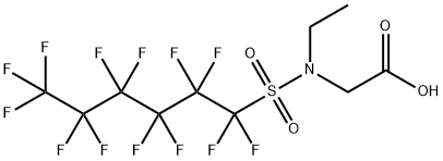 N-ethyl-N-[(tridecafluorohexyl)sulphonyl]glycine|