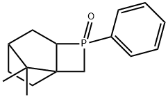 9,9-dimethyl-3-phenyl-3-phosphatricyclo[4.2.1.01,4]nonane 3-oxide Struktur