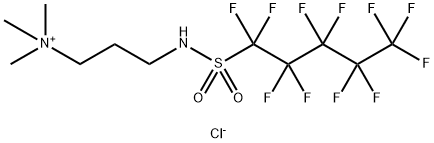trimethyl-3-[[(undecafluoropentyl)sulphonyl]amino]propylammonium chloride 结构式
