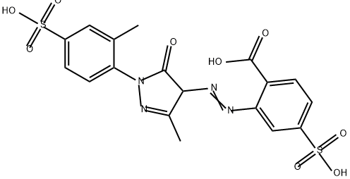 68957-71-1 2-[[[4,5-Dihydro-3-methyl-1-(2-methyl-4-sulfophenyl)-5-oxo-1H-pyrazol]-4-yl]azo]-4-sulfobenzoic acid