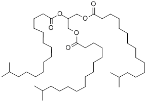 1,2,3-propanetriyl triisohexadecanoate Struktur