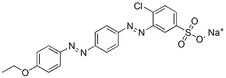 4-氯-3-[[4-[(4-乙氧基苯基)偶氮]苯基]偶氮]苯磺酸钠盐,68959-01-3,结构式