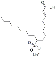 sodium hydrogen 9-sulphonatooctadecenoate,68959-02-4,结构式