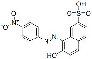 7-hydroxy-8-[(4-nitrophenyl)azo]naphthalene-2-sulphonic acid,68959-12-6,结构式