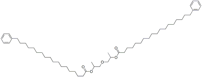 oxybis(methyl-2,1-ethanediyl) bis(phenyloctadecanoate) Struktur