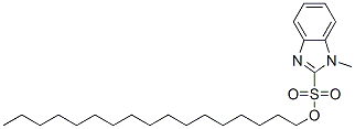2-heptadecyl-1-methyl-1H-benzimidazolesulphonic acid,68966-82-5,结构式