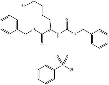 Z-LYS-OBZL BENZENESULFONATE, 68973-36-4, 结构式