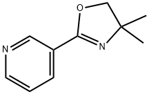 3-(4,4-ジメチル-4,5-ジヒドロ-1,3-オキサゾール-2-イル)ピリジン 化学構造式