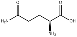 2-アミノ-4-カルバモイル酪酸 化学構造式
