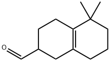 1,2,3,4,5,6,7,8-オクタヒドロ-5,5-ジメチル-2-ナフタレンカルボアルデヒド 化学構造式