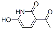 2(1H)-Pyridinone, 3-acetyl-6-hydroxy- (9CI) 化学構造式